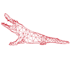 Facetted Crocodile