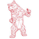 Standing Wild Bear